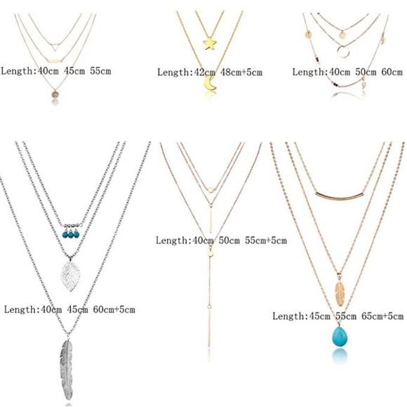 Layered Necklace Pendant Jewelry - Picture 3 of 3